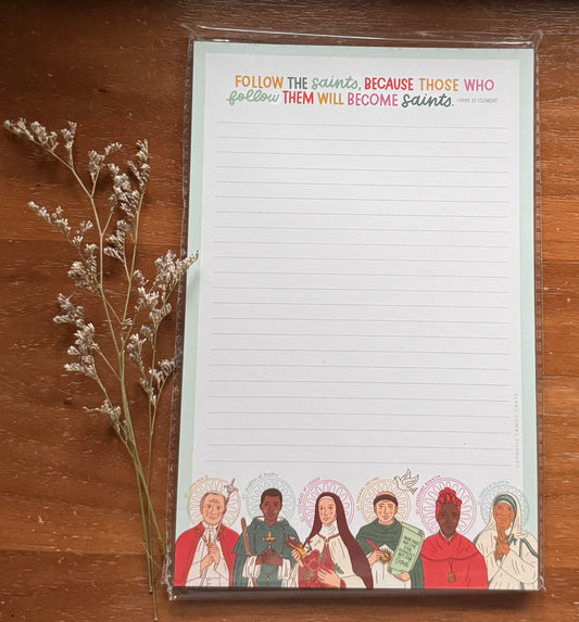 Follow the Saints Notepad